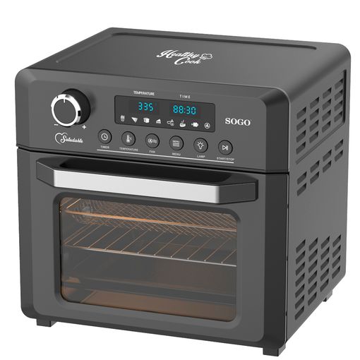 Sogo Healthy Cook – Freidora de Aire, Horno, Deshidratador y Asador 4 en 1